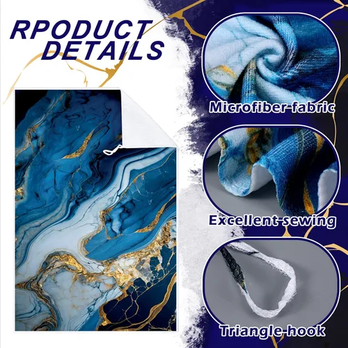 Vista 5 de Bencailor 4 Piezas Toallas de Cocina Decorativas Absorbentes 24 x 16 Pulgadas Toallas de Mano de Té Baño Sirena Mariposa Mármol Regalo para Cocina