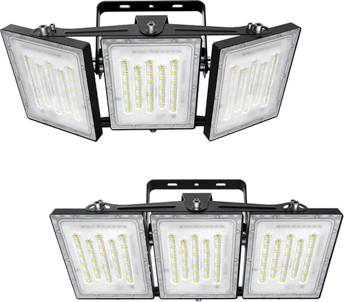 Vista 13 de STASUN - Luz de inundación LED para exteriores, 150 W, 15000 lúmenes, 6000 K, luz blanca IP66, impermeable, luz de estacionamiento comercial, 3