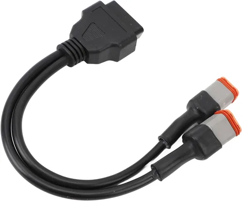 Vista 2 de 2 en 1 adaptador OBD escáner de diagnóstico 4Pin 6pin a 16Pin Cable adaptador de extensión para motocicleta