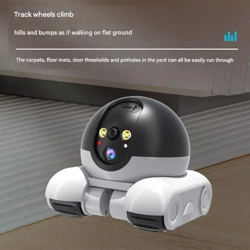 Vista 9 de Cámaras para mascotas de 360° para interiores, robot móvil de la cámara del Wifi