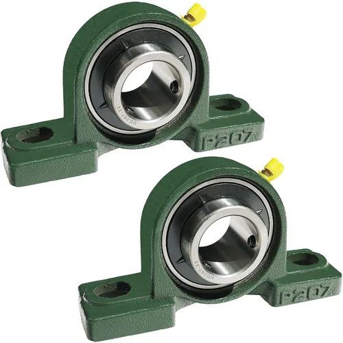 Vista 10 de Paquete de 2 UCP201-8 Rodamientos de Bloque de Almohada - Rodamientos de Bloque de Almohada Montados de 1/2" Base de Hierro Fundido Sólido