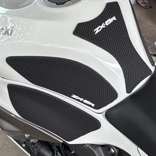 Vista 5 de Para Kawasaki Ninja ZX-6R / ZX-636 ZX6R ZX636 2009-2023 2024 2025 Accesorios para motocicleta Almohadilla lateral para tanque de combustible