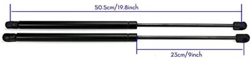 Vista 2 de Shocks Lift Supports Gas Struts Fit for Vauxhall Zafira 2005-2011 Lift Support Shock Absorber 2 Pcs Black Set