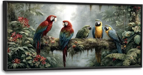 Vista 19 de Arte de pared grande para sala de estar, lienzo africano, decoración de pared, imágenes tribales afroamericanas, siluetas de mujeres, pinturas