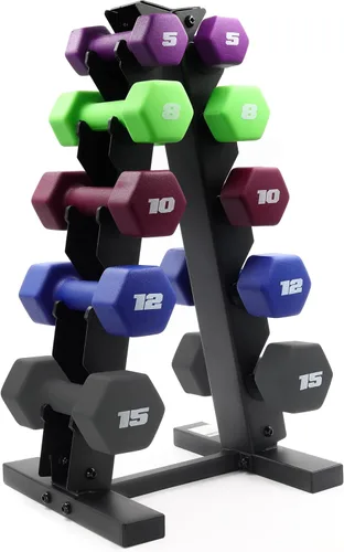 Vista 10 de CAP Barbell Neoprene Dumbbell Weights Pairs & Sets Color Series
