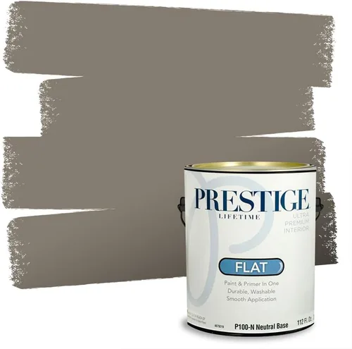 Vista 131 de PRESTIGE Paints - Pintura interior e imprimación en uno, 1 galón, cáscara de huevo, pimienta envejecida