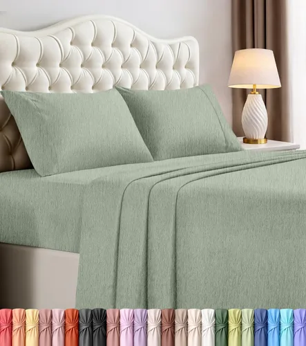 Vista 55 de Utopia Bedding - Juego de sábanas de microfibra cepillada, resistente al encogimiento y a la decoloración, de fácil cuidado, 3 piezas, tamaño Beige