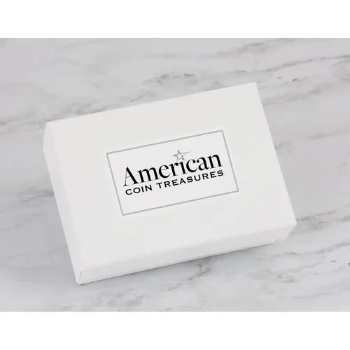 Vista 4 de American Coin Treasures Clip de moneda estadounidense genuina – Sello presidencial JFK de medio dólar en capas selectivamente en oro puro de 24