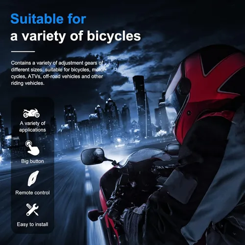 Vista 3 de SolaMr Q8 EUC Intercomunicador de motocicleta Bluetooth mango de control remoto para control FM, respuesta telefónica, conmutación de música