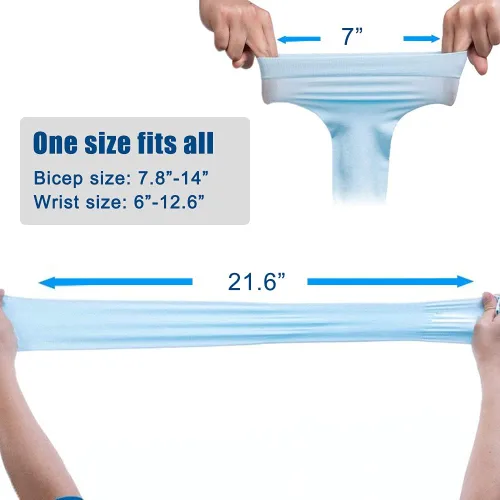 Vista 4 de Bacophy 3/6 pares de mangas refrescantes con protección UV para mujeres y hombres, cubierta de brazo UPF 50