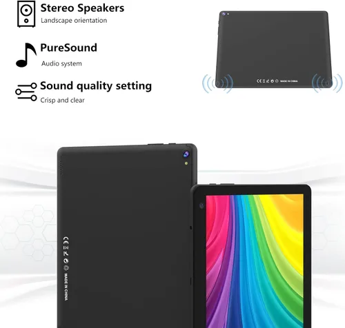 Vista 6 de COOPERS Tablet Android de 10 pulgadas, 6 GB de RAM+32 GB ROM tabletas de computadora compatibles con 1 TB expandir, pantalla táctil IPS de 1280 *