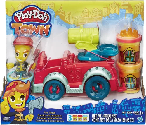 Vista 2 de Play-Doh Town camión de bomberos