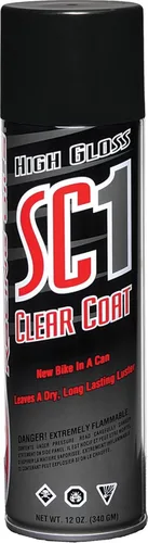 Vista 2 de Maxima 78920-4PK SC1 Revestimiento de alto brillo 68.8 FL. OZ. 2032 mL - PESO NETO 48 OZ. (1360g), 4-Pack SC1 Clear Coat Spray para bicicletas