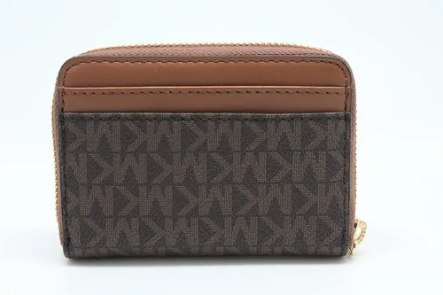 Vista 2 de Michael Kors Jet Set Travel - Funda de viaje con cremallera, Marrón, Funda tipo cartera para tarjetas
