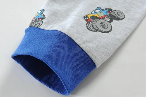 Vista 6 de Pijamas para niños pequeños, ropa de dormir de algodón de 2 piezas, conjunto de pijamas para niños de 2 a 7 años