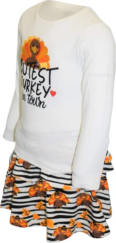 Vista 20 de Unique Baby Girls 2pc Skirt Set Outfit Long Sleeve Top with Skirt