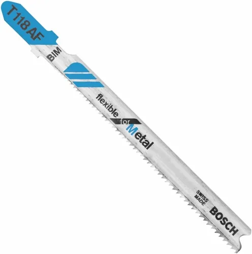 Vista 10 de Bosch T118EF100 100 piezas 3-5/8 pulgadas 11-18 TPI flexible para hojas de sierra caladora de metal con vástago en T