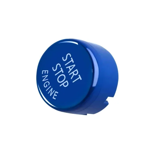 Vista 2 de Interruptor de arranque y parada del motor de encendido de repuesto para BMW 1 2 3 4 5 6 7 X1 X3 X4 X5 X6 Series 2010-2016 (azul)