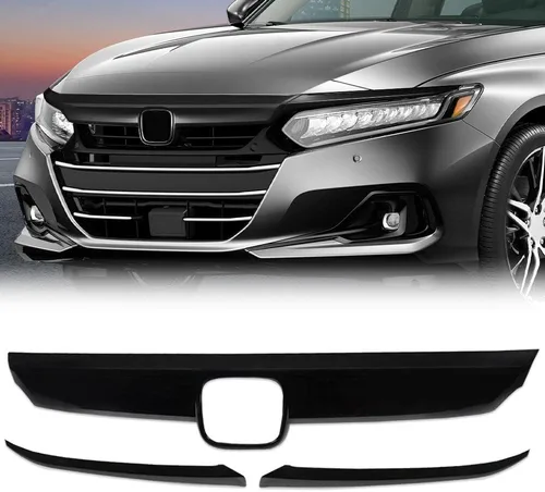 Vista 9 de G-PLUS ABS parachoques delantero cubierta delantera labio moldura compatible con Honda Accord 2018 2019 2020
