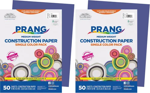 Vista 11 de Prang (Formerly SunWorks) Papel de construcción, naranja, 9 x 12 pulgadas, 50 hojas, (paquete de 2)