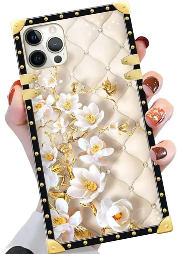 Vista 17 de Funda compatible con iPhone X/Xs, TPU suave de lujo y parte trasera de policarbonato duro para niñas y mujeres, funda protectora a prueba de golpes