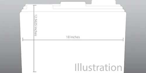 Vista 4 de Carpeta de archivo Polyfite 11x17 (9 por paquete) (negro)
