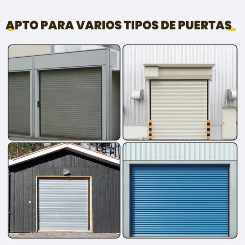 Vista 6 de DoubleFill Sello de cepillo de garaje enrollable de 3 pulgadas para la parte superior, sello de cepillo de nailon resistente de 16 pies de largo