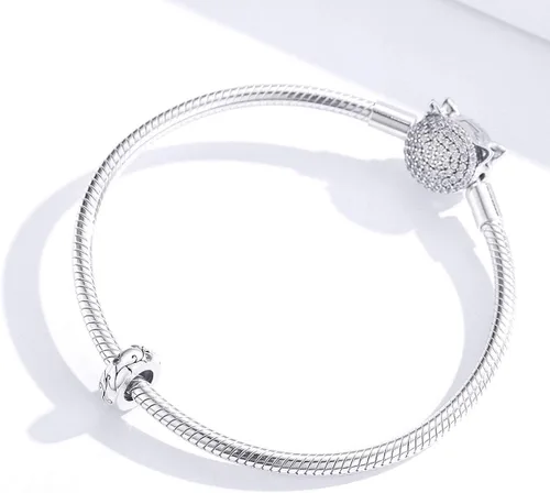 Vista 5 de BISAER Colgantes de plata de ley 925 para pulseras, tapones