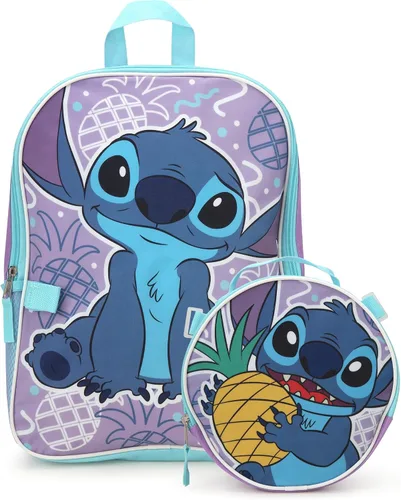 Vista 9 de Fast Forward Bluey - Mochila infantil de 15 pulgadas con juego de lonchera Almuerzo redondo Bluey Blue