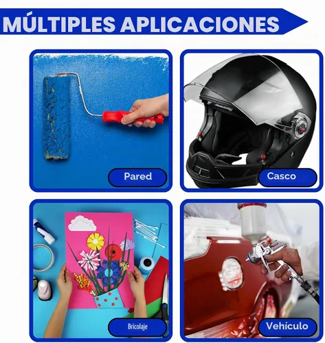 Vista 6 de Cinta de Pintor Azul 1/4 Pulgadas x 30 Yardas - Uso en Múltiples Superficies - 120 Yardas Total - 4 Rollos