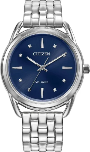 Vista 4 de Citizen Reloj clásico Eco-Drive para mujer, acero inoxidable