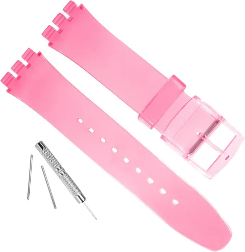 Vista 25 de Correa de reloj de goma de silicona/correa de reloj de repuesto para Swatch (0.669 in 0.748 in 0.787 in)