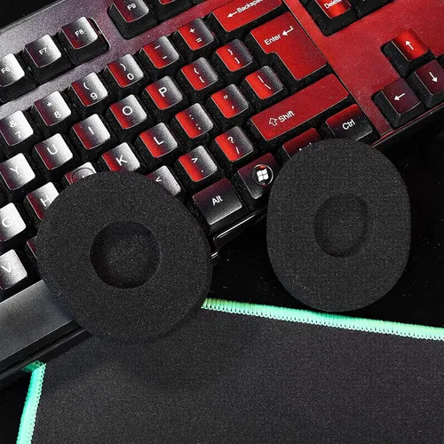 Vista 7 de Almohadillas de repuesto H800 compatibles con auriculares inalámbricos Logitech H800, almohadillas de esponja suaves y duraderas, almohadillas