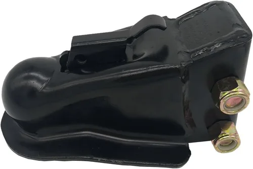 Vista 2 de Acoplador de remolque ajustable bola de 2-5/16", capacidad del acoplador de remolque 14000 libras, negro