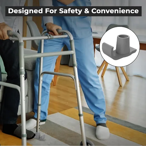 Vista 4 de Walker - Juego de 2 deslizadores de esquí, Walker Glide de alta resistencia, accesorios para andadores plegables para personas mayores, deslizadores