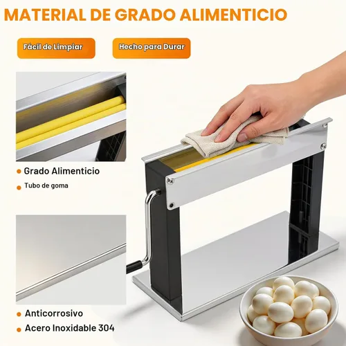 Vista 2 de Máquina peladora de huevos de codorniz manual de codorniz, desgranadora de huevos de codorniz doméstica para cáscara de huevos de codorniz hervido