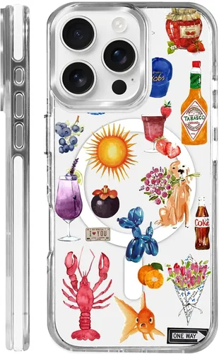 Vista 43 de Funda para iPhone 13 Pro, transparente con bonito patrón de tiburón azul, compatible con Magsafe funda protectora suave para mujeres y niñas (blanco)