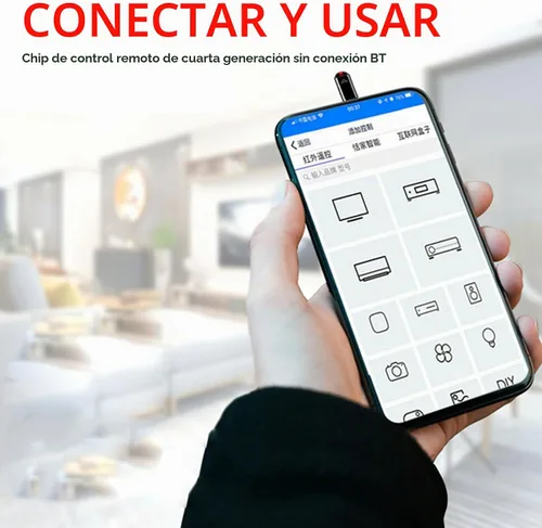 Vista 6 de R09 Mini Adaptador de Control Remoto IR para Smartphone para Teléfono Inteligente Android Mini Control Universal Infrarrojo Todo en Uno para Aire