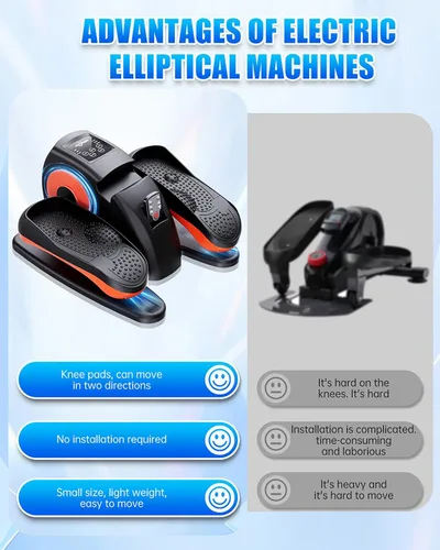 Vista 10 de Under Desk Elliptical Machine, Electric Elliptical Leg Exerciser for Seniors with 12 Adjustable, Portable Quiet Elliptical Exercise Machine, Seated