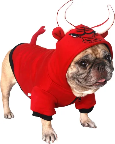 Vista 14 de iChoue - Disfraces para perros, suéteres divertidos, abrigos de invierno, sudaderas con capucha, Frenchie Pitbull Corgi, Pug Inglés, cachorro, S