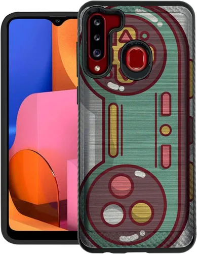 Vista 9 de CasesOnDeck - Funda de agarre compatible con Samsung Galaxy A21 y A21 [blindaje cepillado] Funda delgada y resistente, color negro mate