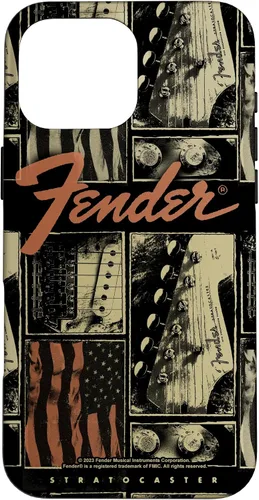 Vista 19 de Fender Funda vintage Stratocaster Americana Distressed Collage para iPhone 17