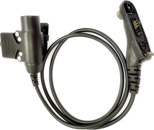 Vista 5 de Auriculares tácticos civiles U94 PTT Adaptador Push to Talk Conector para Motorola APX900 APX4000 APX6000 APX7000 APX8000 XPR7550e XPR7350e XPR6350