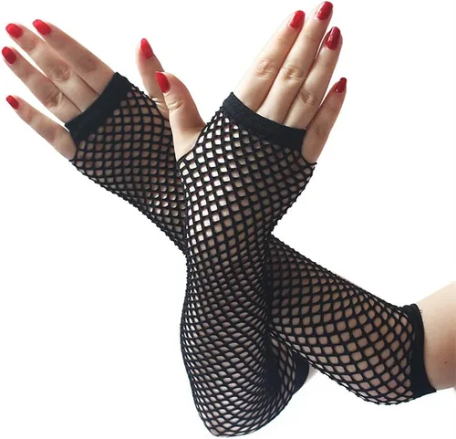 Vista 23 de Guantes de encaje de muchos estilos para mujeres o niñas Manga de brazo ahuecada años 80