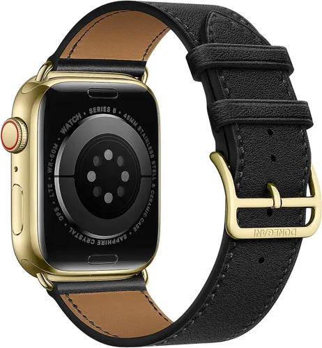Vista 2 de LB1 - Correa de cuero para Apple Watch para mujeres y hombres, SE Ultra 2 de 1.575 in 1.732 in 1.811 in 1.654 in 1.772 in 1.614 in 1.496 in 1.929 in
