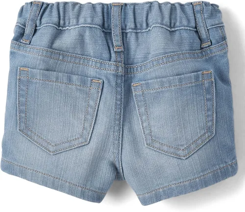 Vista 2 de The Children's Place Pantalones cortos de mezclilla para bebé niña