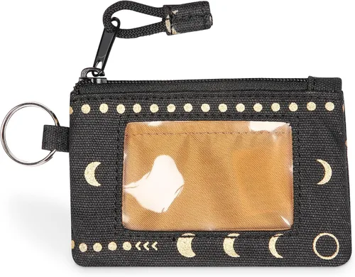 Vista 13 de KAVU Stirling Cartera delgada de lona de algodón con cremallera de doble cara