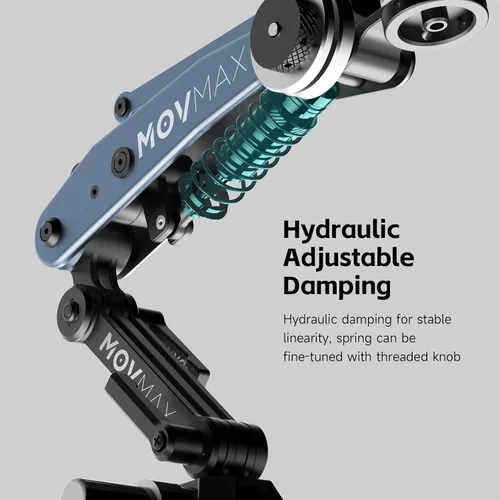 Vista 3 de Movmax Brazo de cuchilla para DJI Pocket 3, insta360/Gopro Hero, soporte de cámara con ventosa con tornillo de 1/4, DJI Osmo Pocket 3 Accesorios