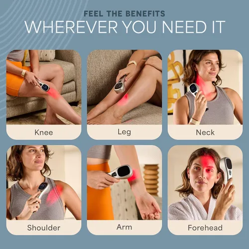 Vista 5 de Lifepro - Dispositivo de terapia de luz infrarroja y roja para el alivio del dolor en articulaciones y músculos, luz infrarroja cercana portátil