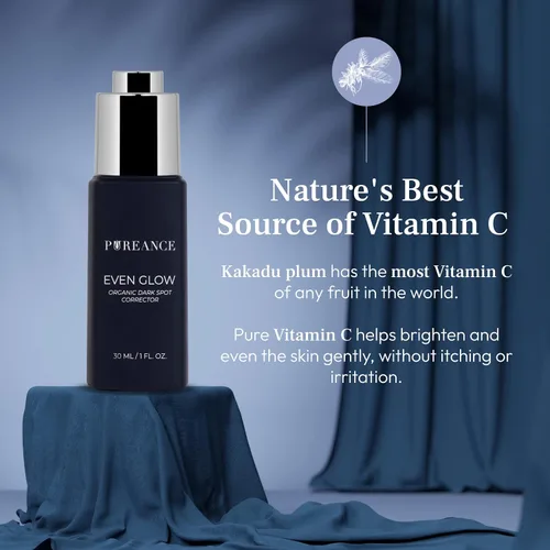 Vista 5 de Suero orgánico de vitamina C para manchas oscuras y piel menopáusica con ciruela Kakadu y suero de retinol orgánico para mujeres menopáusicas